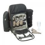 Four Person Picnic Backpack Set, backpacks