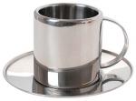 Metal Cup With Saucer, Stainless Mugs, Conference Items