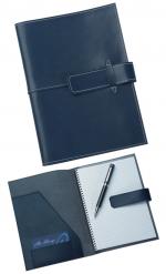 Blue Leather Pad Cover, Compendiums, Conference Items